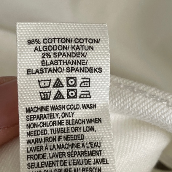 3 for $30 | Lucky Brand Brook Crop Jeans in White - Picture 7 of 7